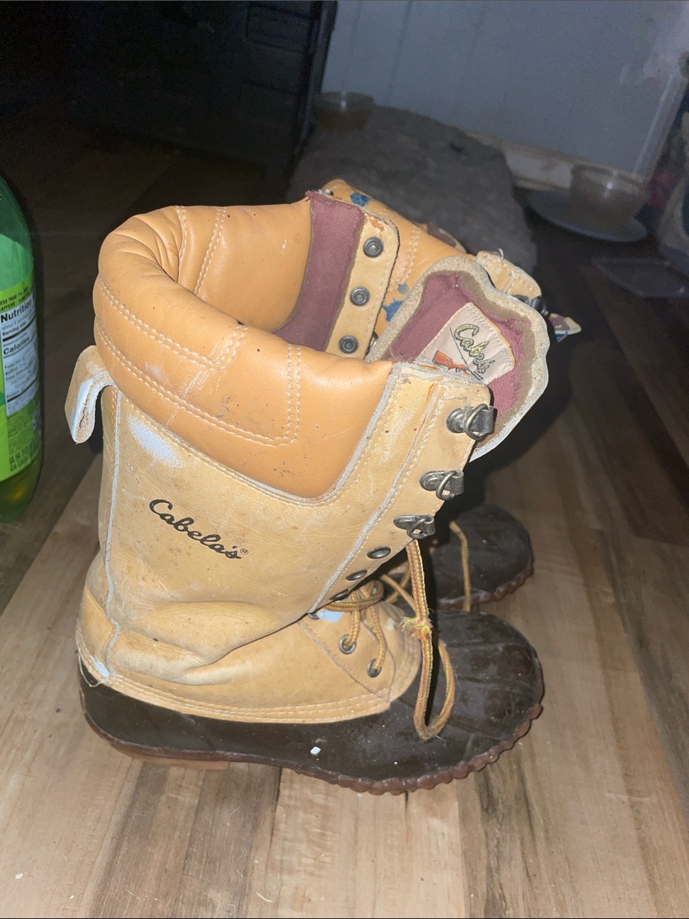 Cabela's Two-Tone Tan and Brown women Outdoor Lace-Up Boots